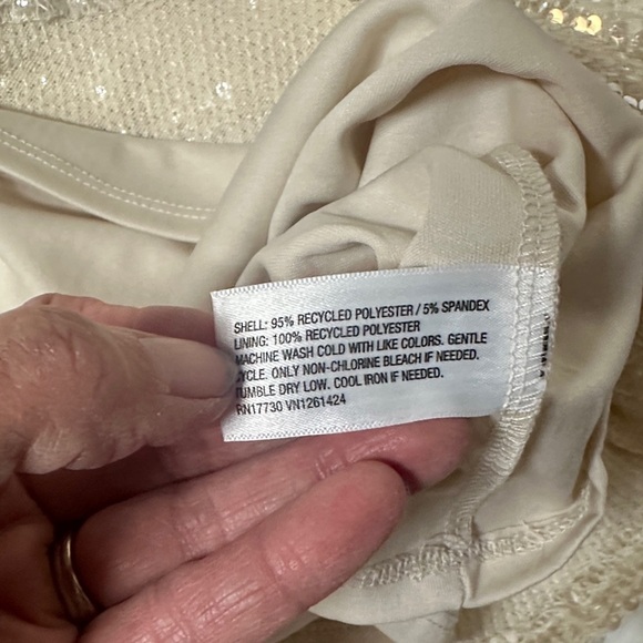 Wild Fable Cream Sequin Mini Dress - Picture 9 of 10